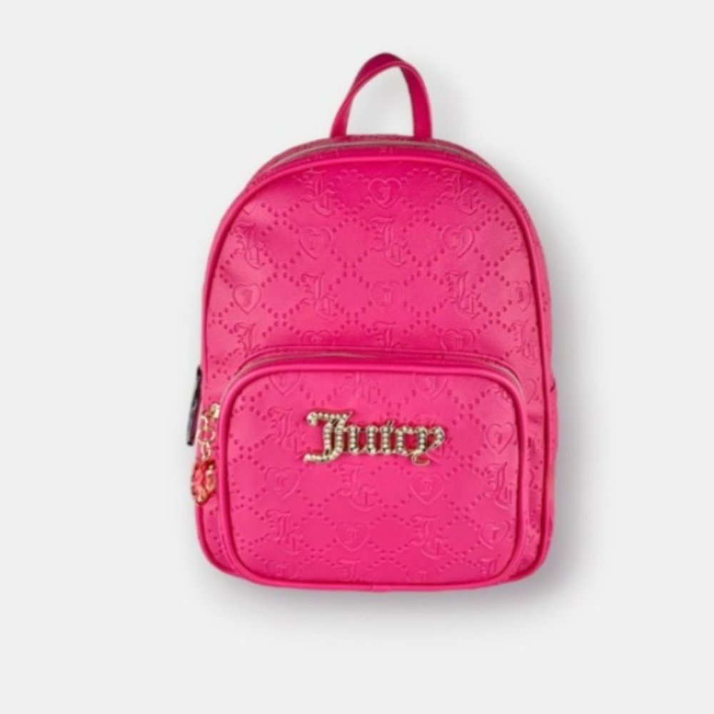 JUICY COUTURE Free Love HOT PINK Semi Charmed BACKPACK - NEW
